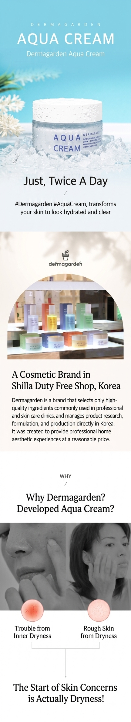 Dermagarden Aqua Cream 60g - Brand Story & Benefits