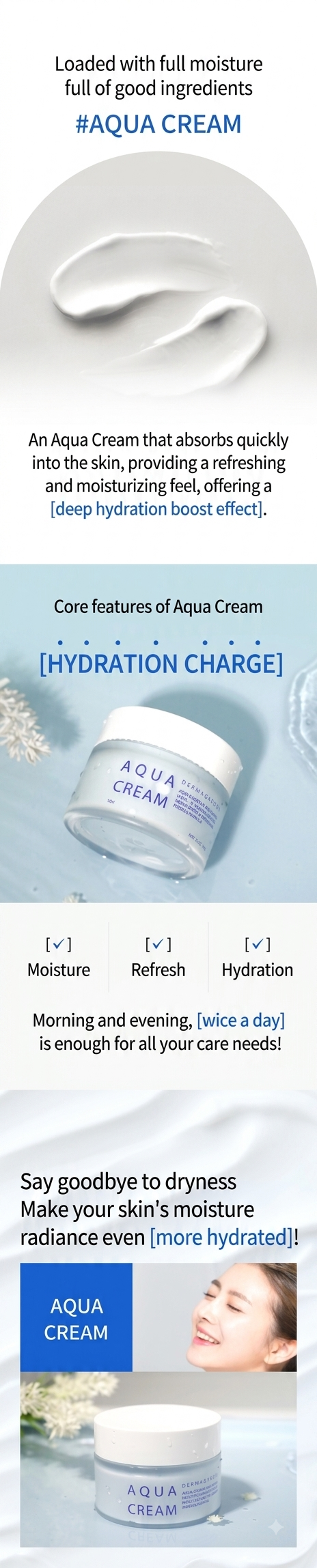 Dermagarden Aqua Cream 60g - Hydration Features