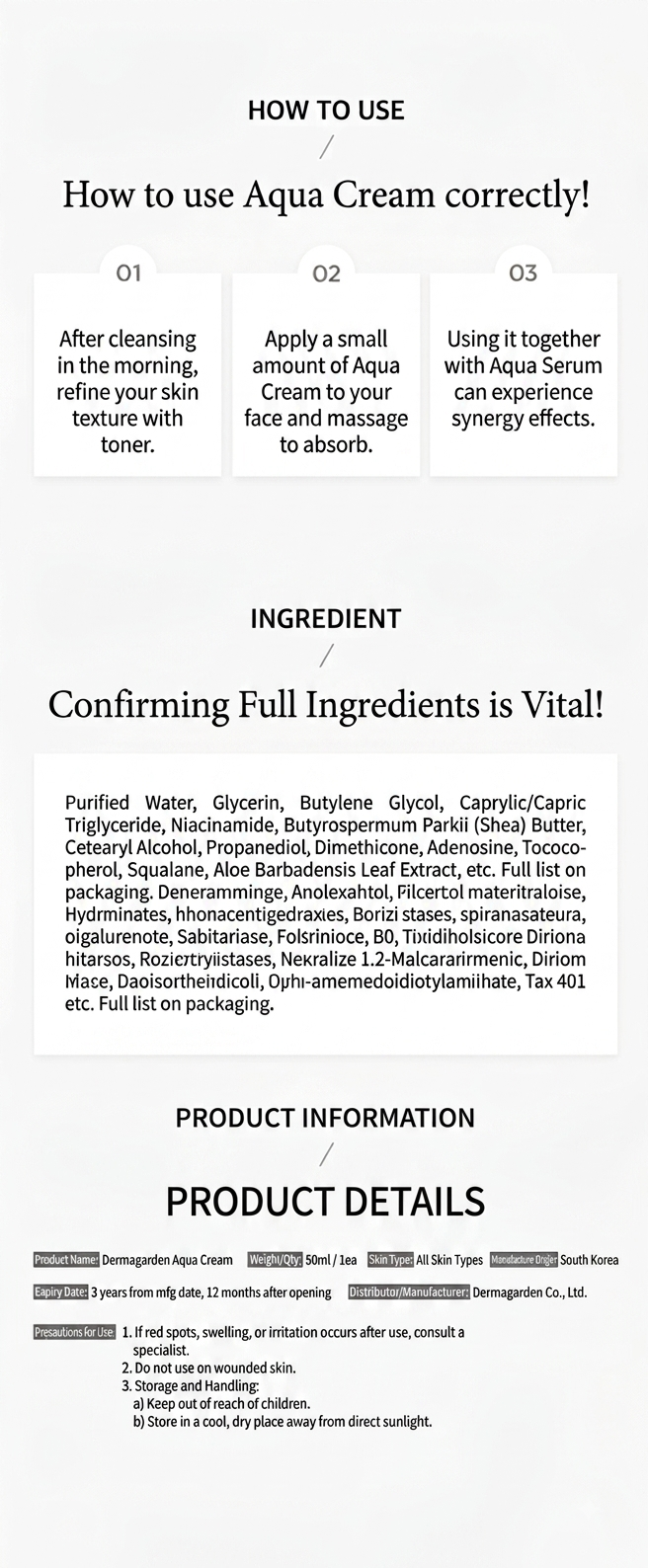 Dermagarden Clear Cream 60g - How to Use & Ingredients