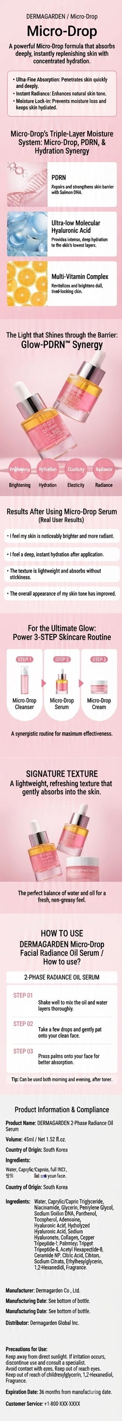 Dermagarden 2-Phase Radiance Oil Serum - Micro-Drop Technology & How to Use
