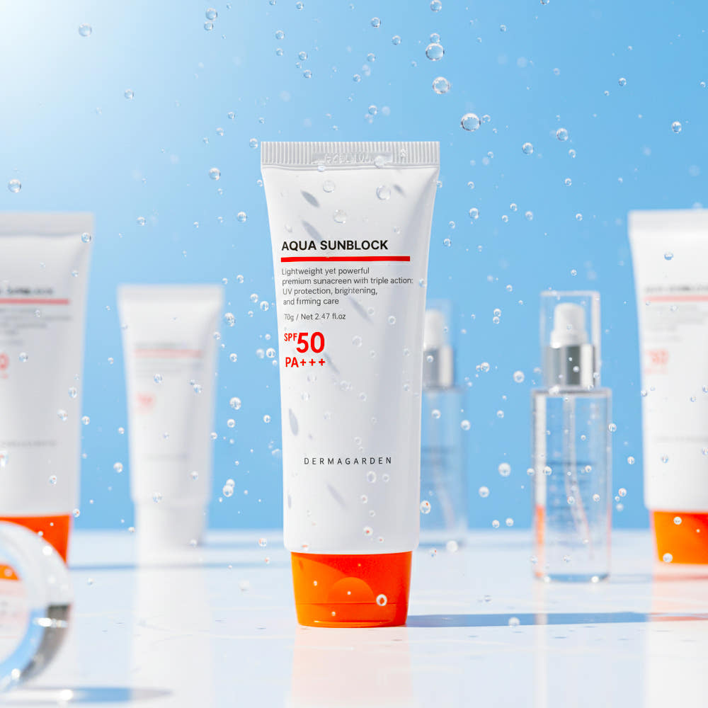 Dermagarden Aqua Sunblock - Lifestyle Water Drop Shot