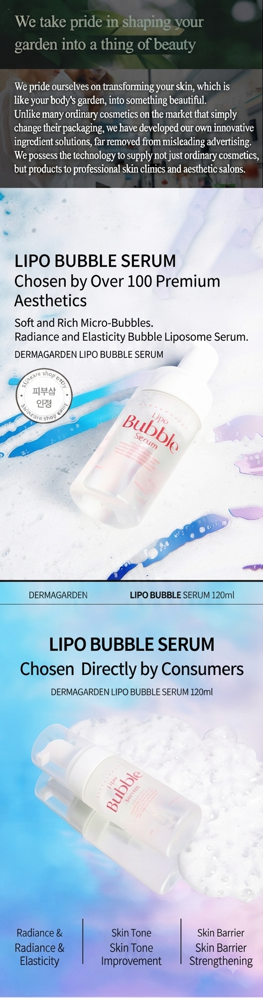 Dermagarden Lipo Bubble Serum - Brand Story & Benefits
