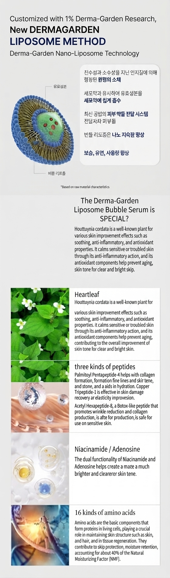 Dermagarden Lipo Bubble Serum - Nano Liposome Technology & Key Ingredients